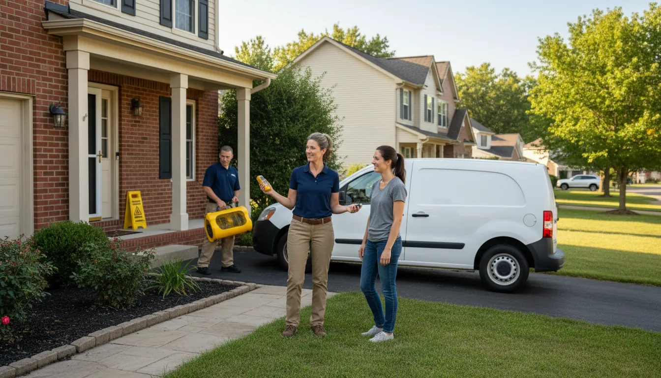 Residential water damage restoration in Garner, NC